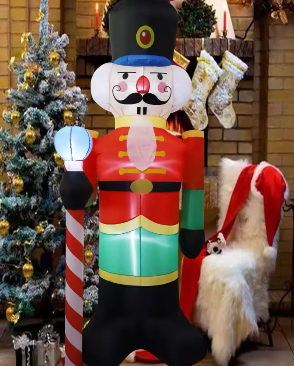 NAPIHLJIVI OREŠČEK 1,8 M Z LED LUČKO