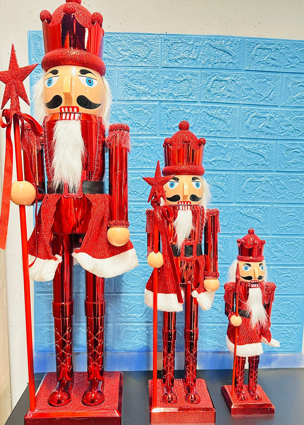 RDEČI DEKORATIVNI OREŠČEK 40/60/80 CM