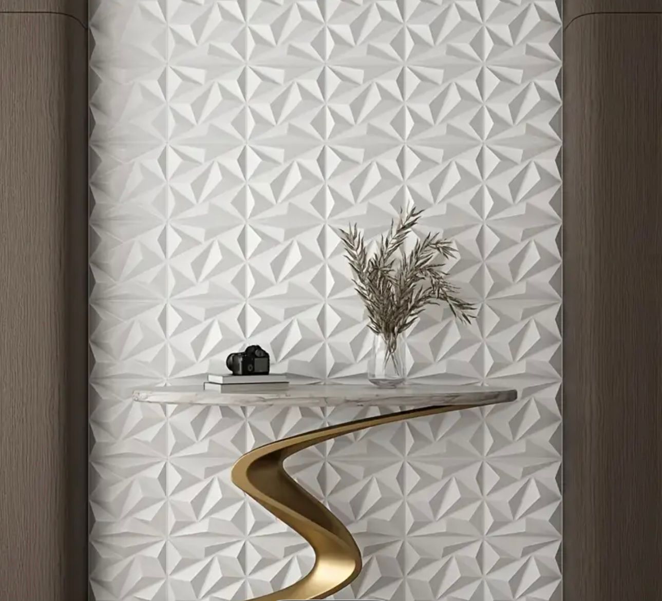 3D stenski paneli – geometrijski dizajn – 10 kosov