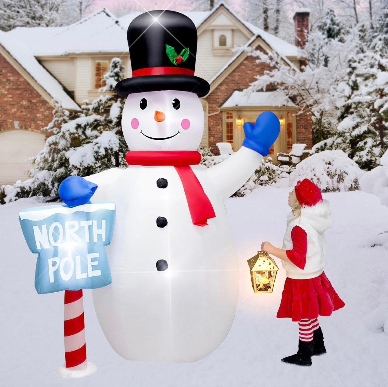 Velik napihljiv snežak - 240 cm