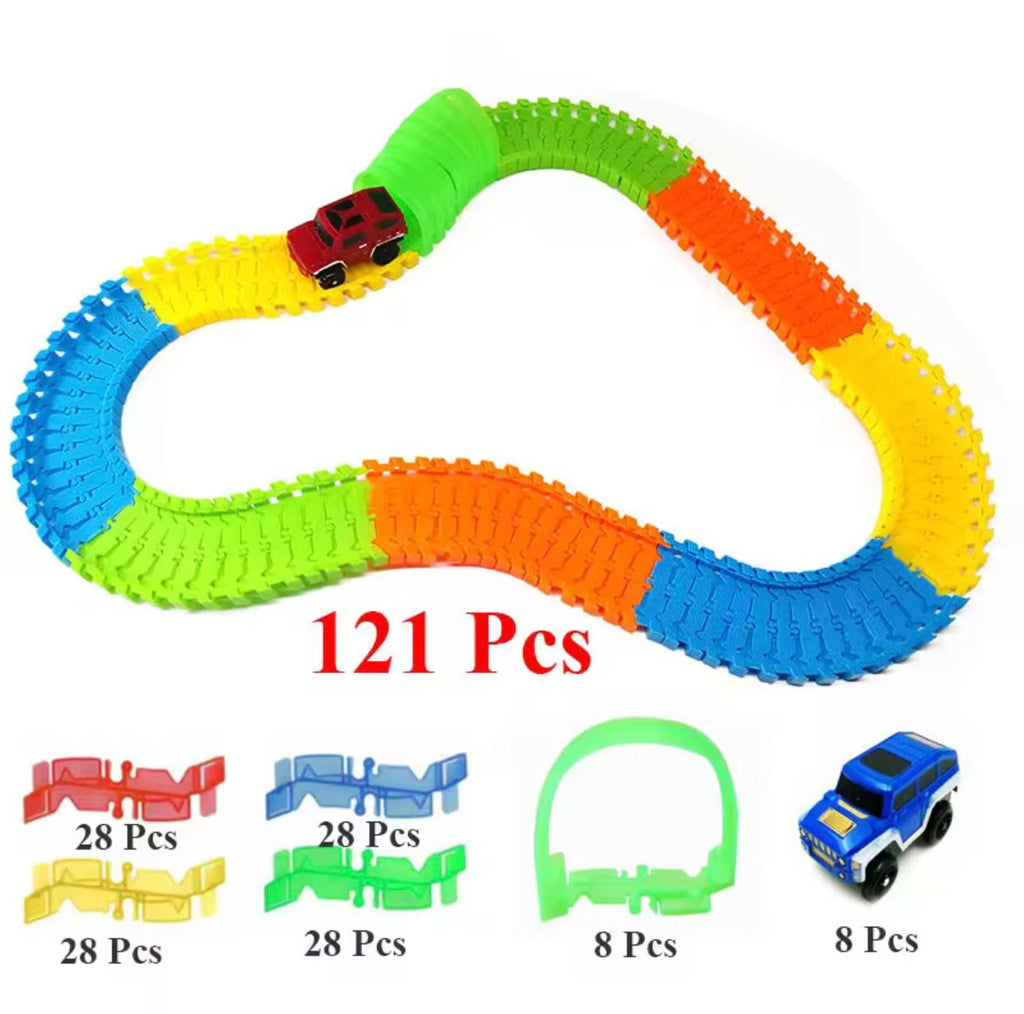 Svjetleća trkaća staza 121 dijelova