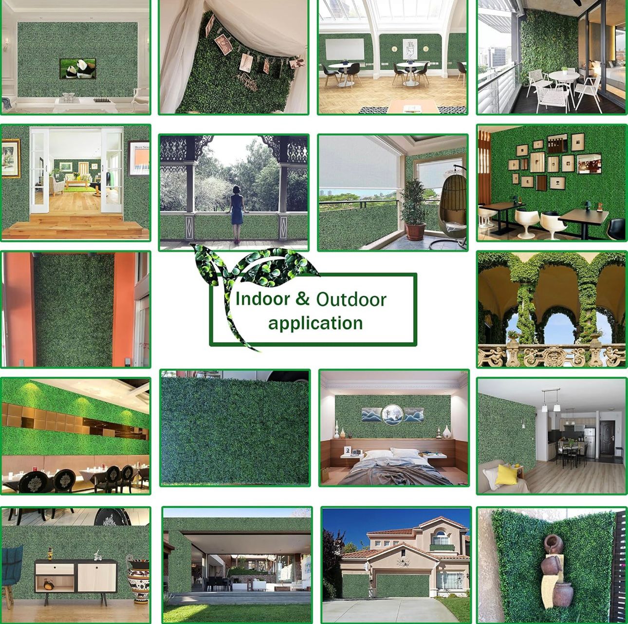 Premium umetna ograja Green