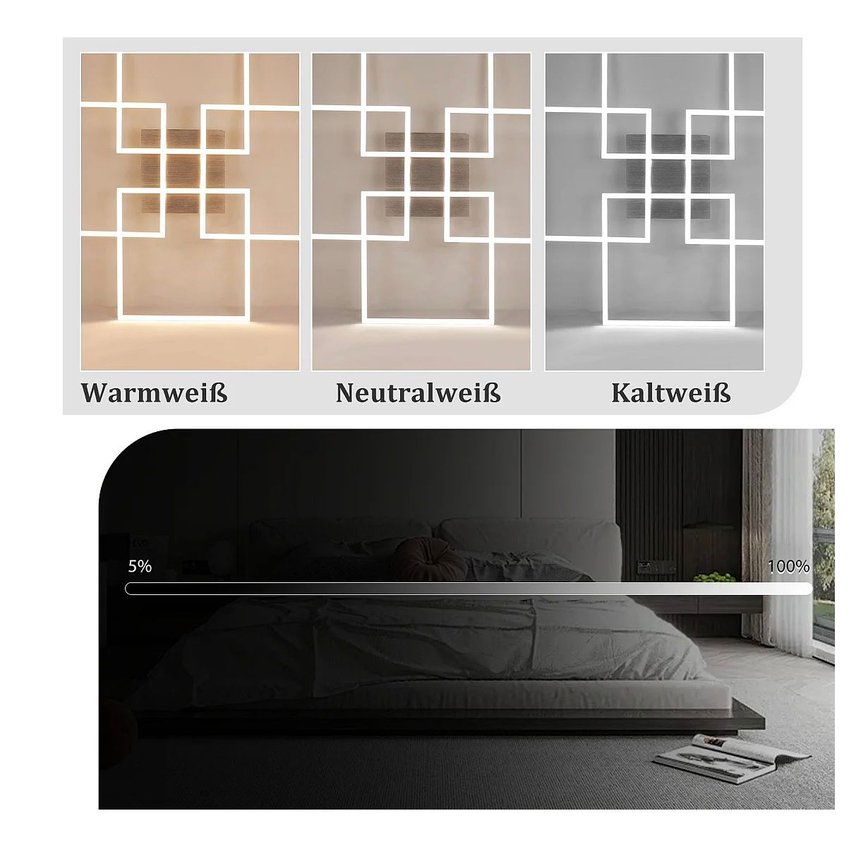 Moderen LED stropni panel - 60W (60×60 cm)