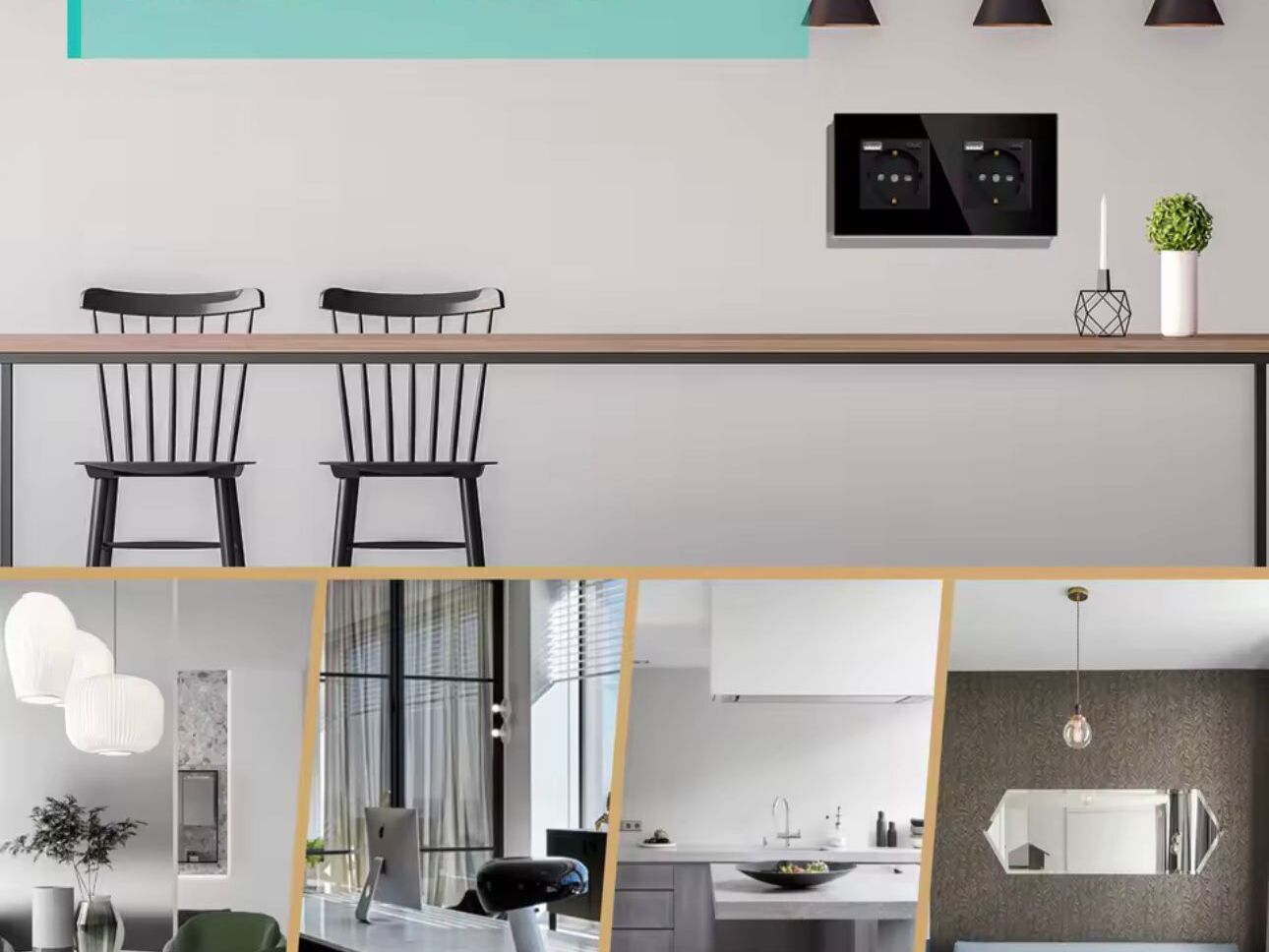 Dvojna stenska vtičnica (USB + C)