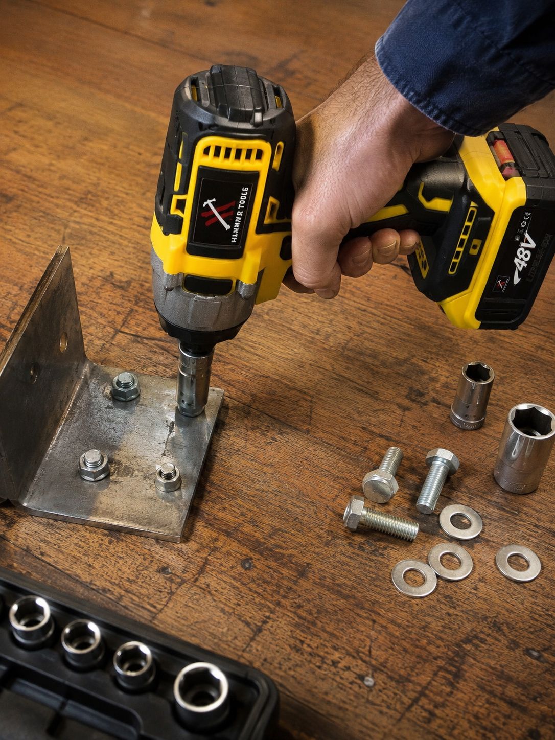 HAMMER TOOLS – Akumulatorski vrtalnik in udarni vijačnik 48V, X2 bateriji