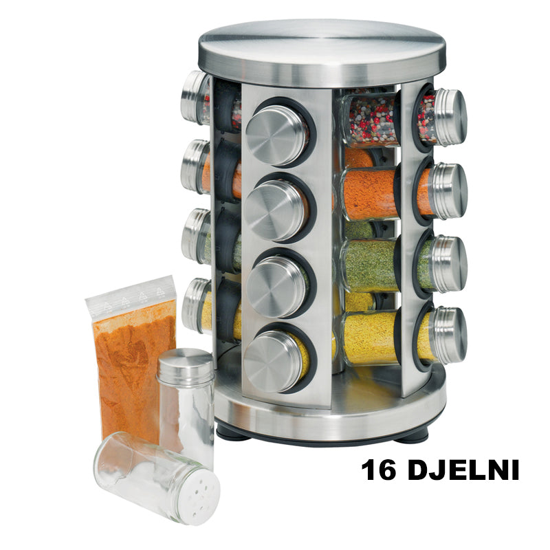 Stojalo za začimbe s 16 posodicami