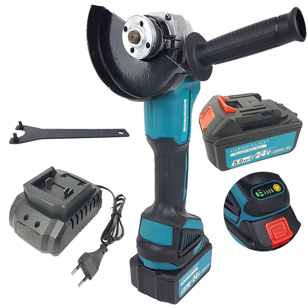 AKUMULATORSKI KOTNI BRUSILNIK 2X BATERIJA 5,0 mAH