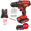 Akumulatorski vrtalnik 18V (KOMPLET 28 kosov) X2 BATERIJE