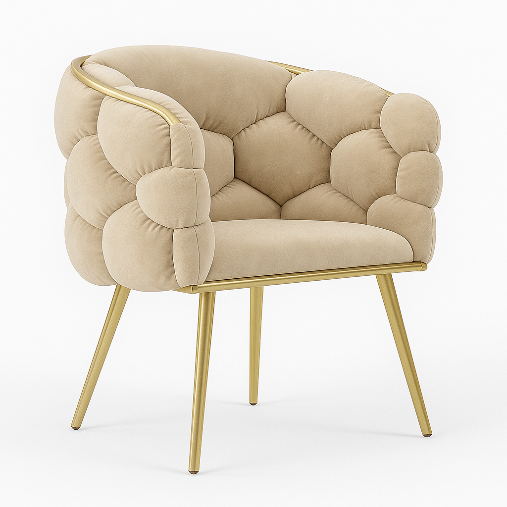 Žametni “bubble” stol