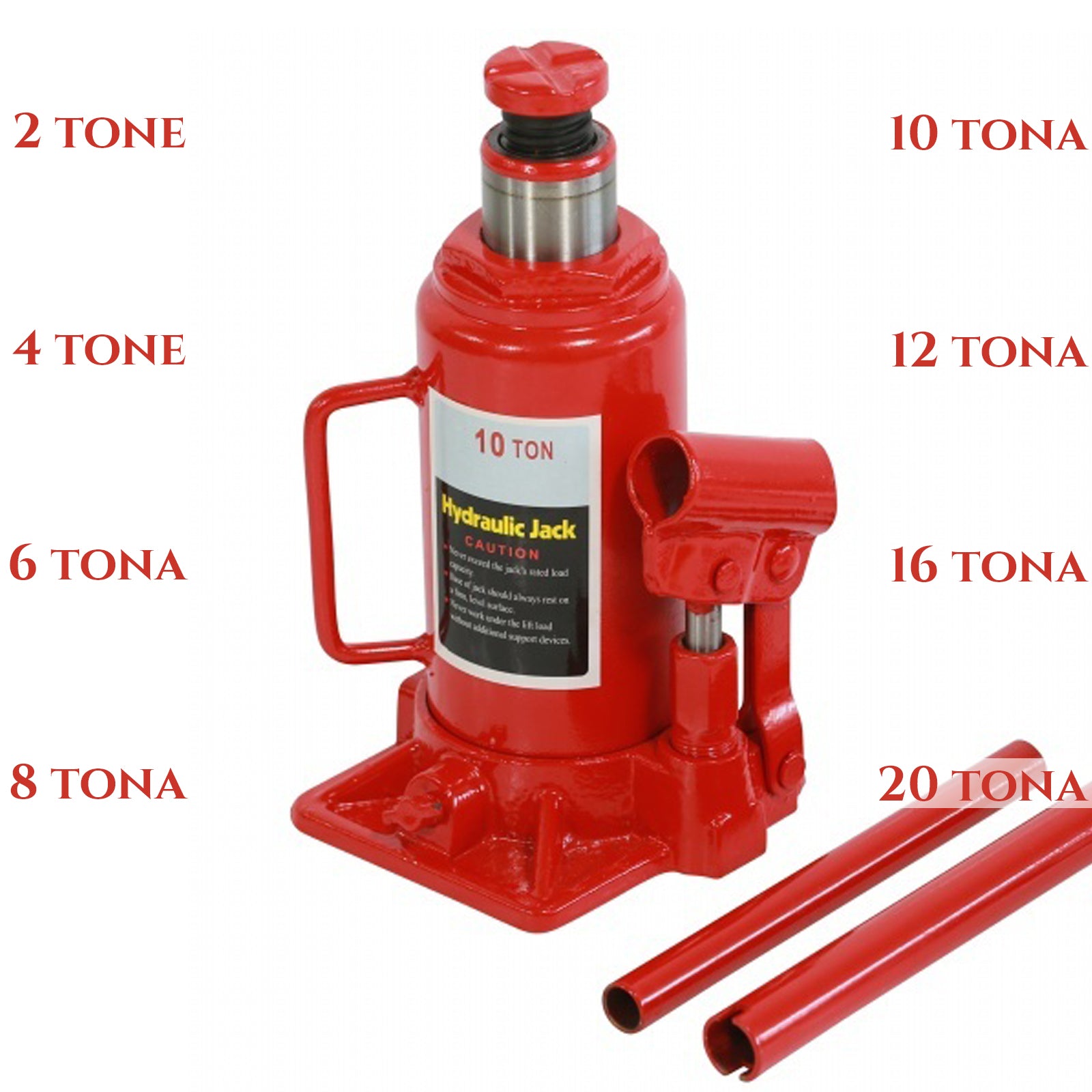 HIDRAVLIČNI DVIGAJI 2/4/6/8/10/12/16/20 T