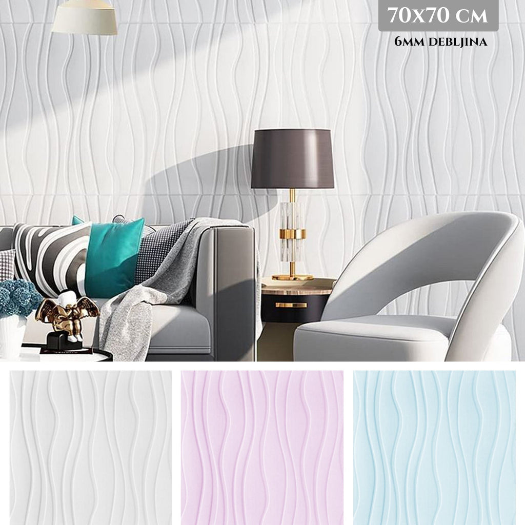 TRIDIMENZIONALNE 3D SAMOLEPILSKE TAPETE RELIEFNE 70X70