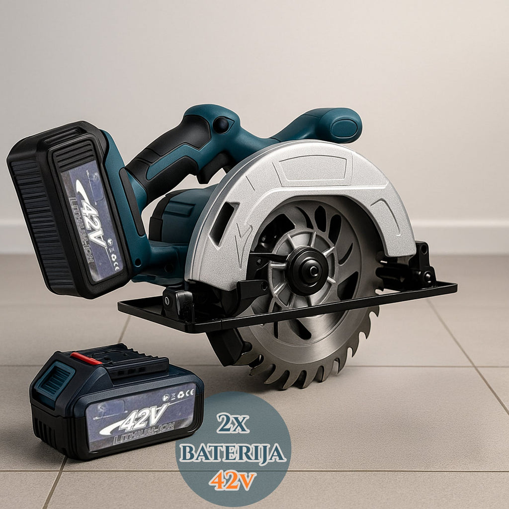 Akumulatorska krožna žaga 42V (vključeni 2 bateriji)