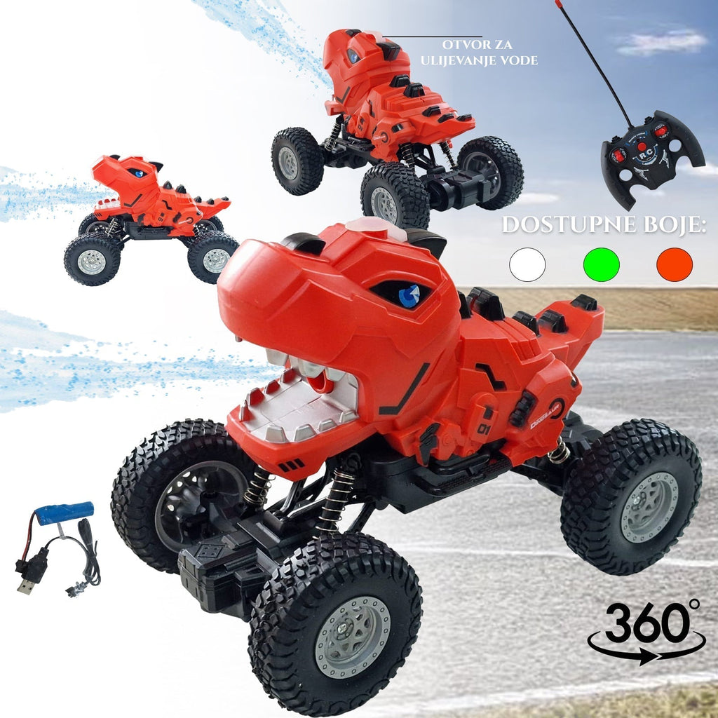 DALJINSKI UPRAVLJALNIK DINOSAUR 360 Z UČINKOM ŠKROPLJEČE VODE