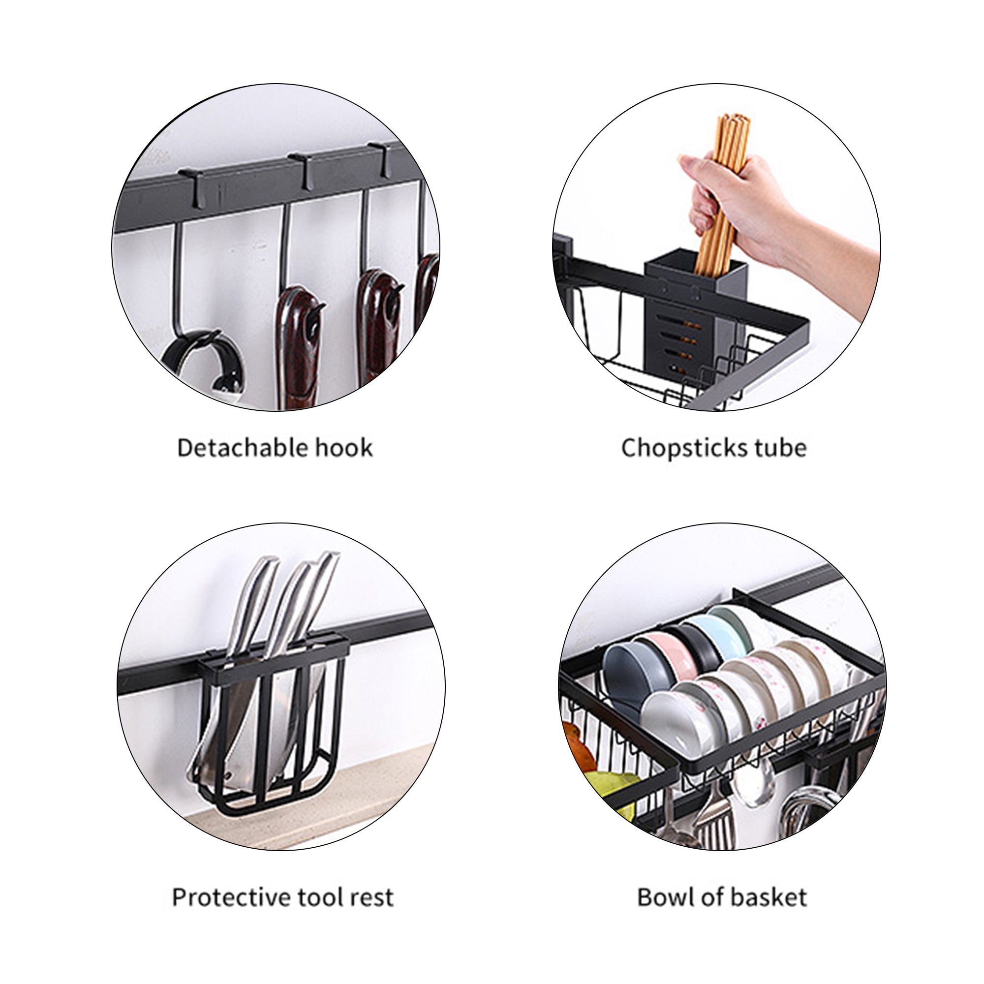 Večnamensko stojalo za posodo - 65 cm / 85 cm