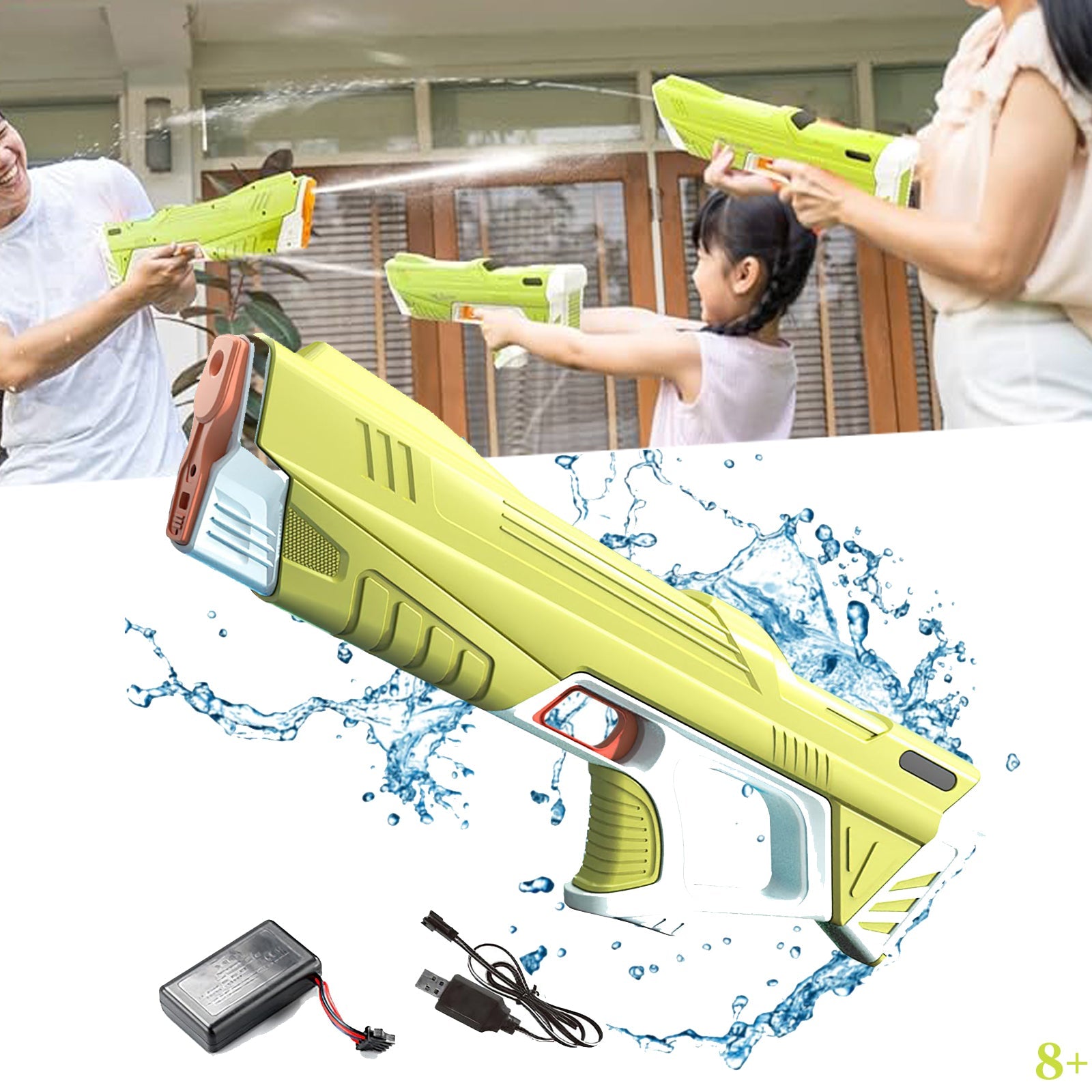 SUPER VODNA PIŠTOLA S POLNILNO BATERIJO