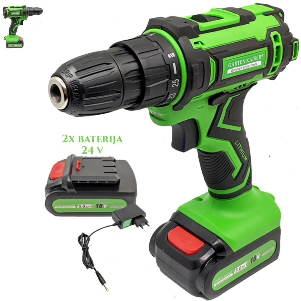 AKUMULATORSKI VRTALNIK GK 18V Z 2 BATERIJAMA