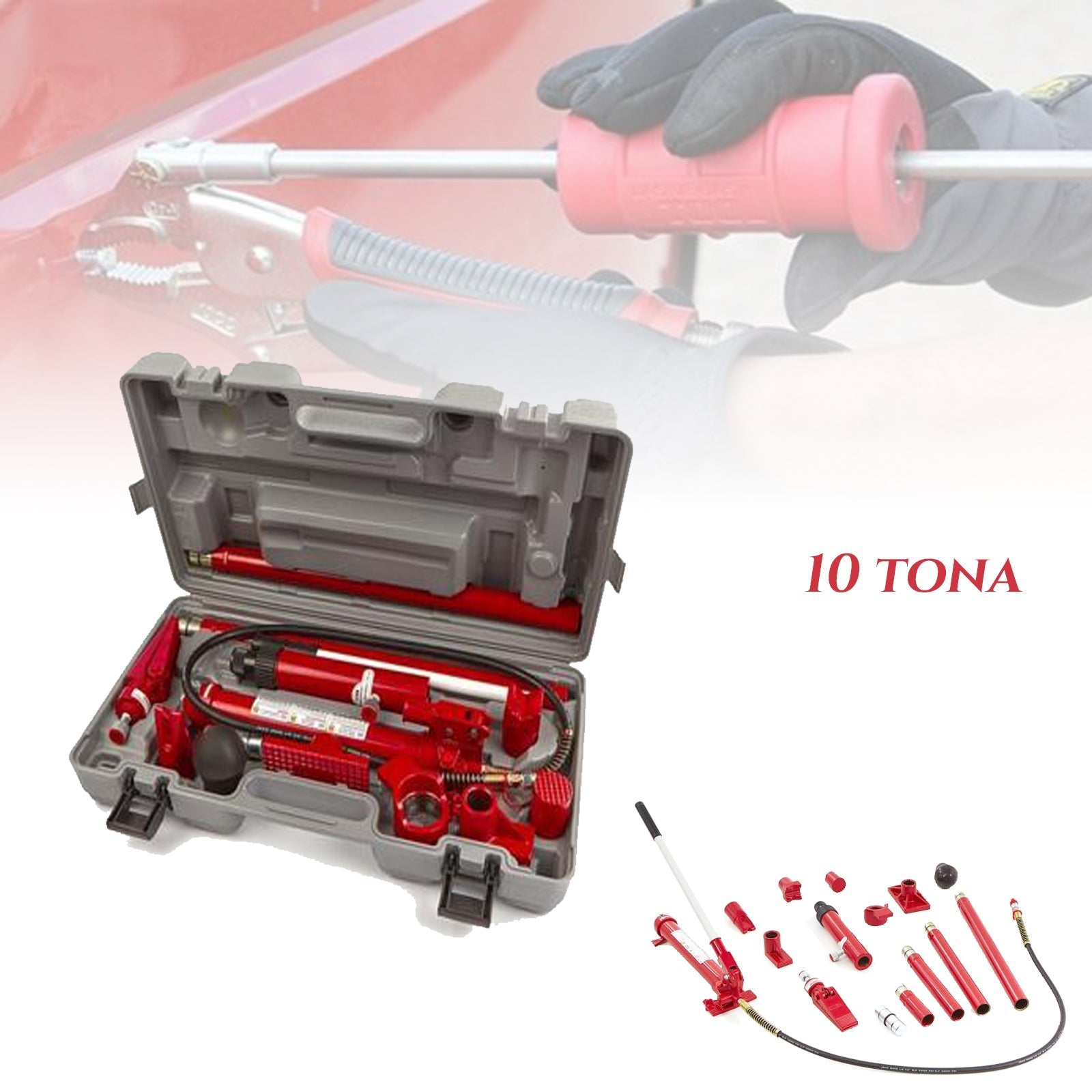 HIDRAVLIČNI KOMPLET ZA POPRAVILO KAROSERIJE VOZILA 10T/20T