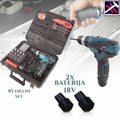 XXL AKUMULATORSKI VRTALNIK 18 V Z 2 LI-ON BATERIJOMA IN 85 DELI TER LED LUČKO