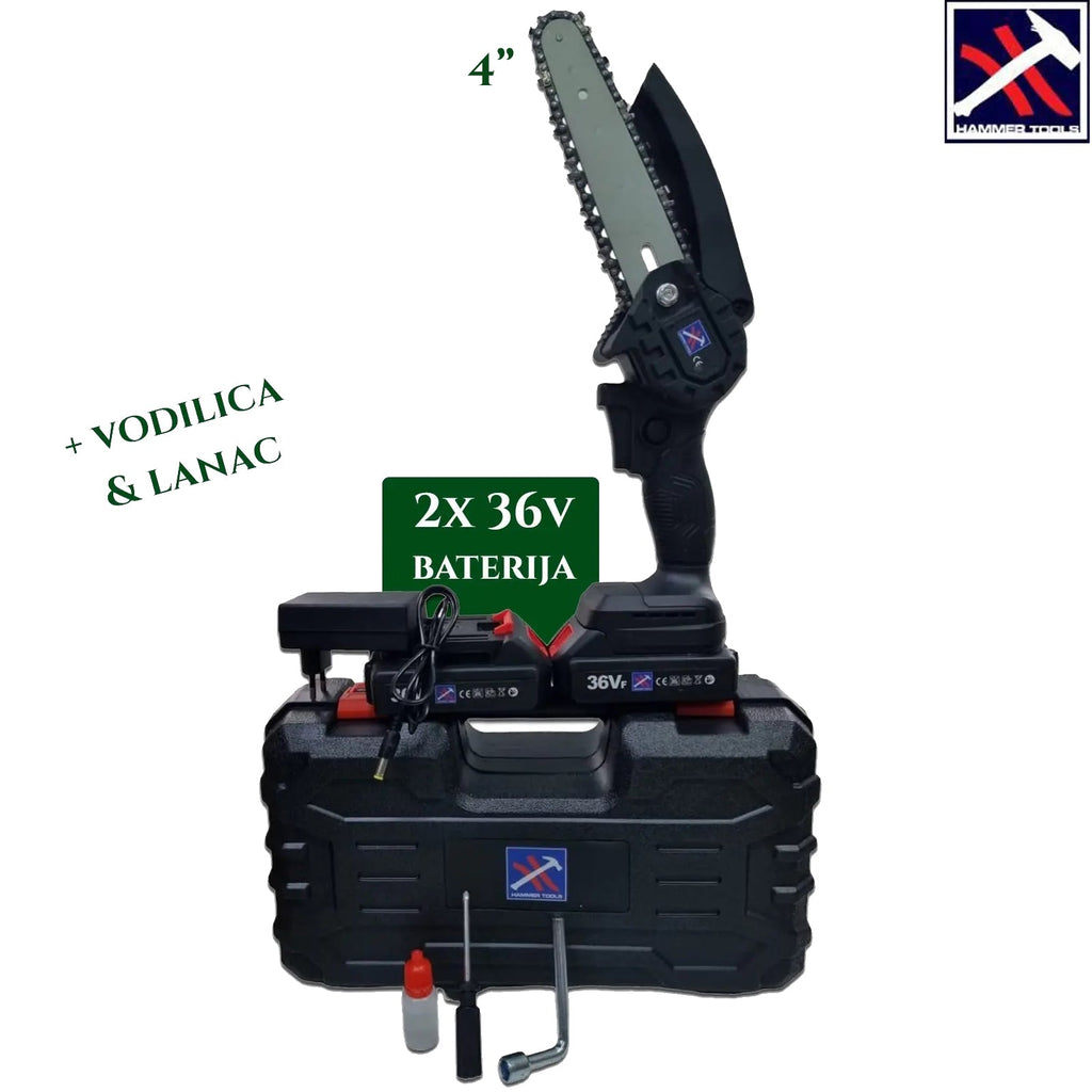 MINI AKUMULATORSKA ŽAGA 4 PALCEV 36 V X2 AKUMULATORSKO KLADIVO ORODJE