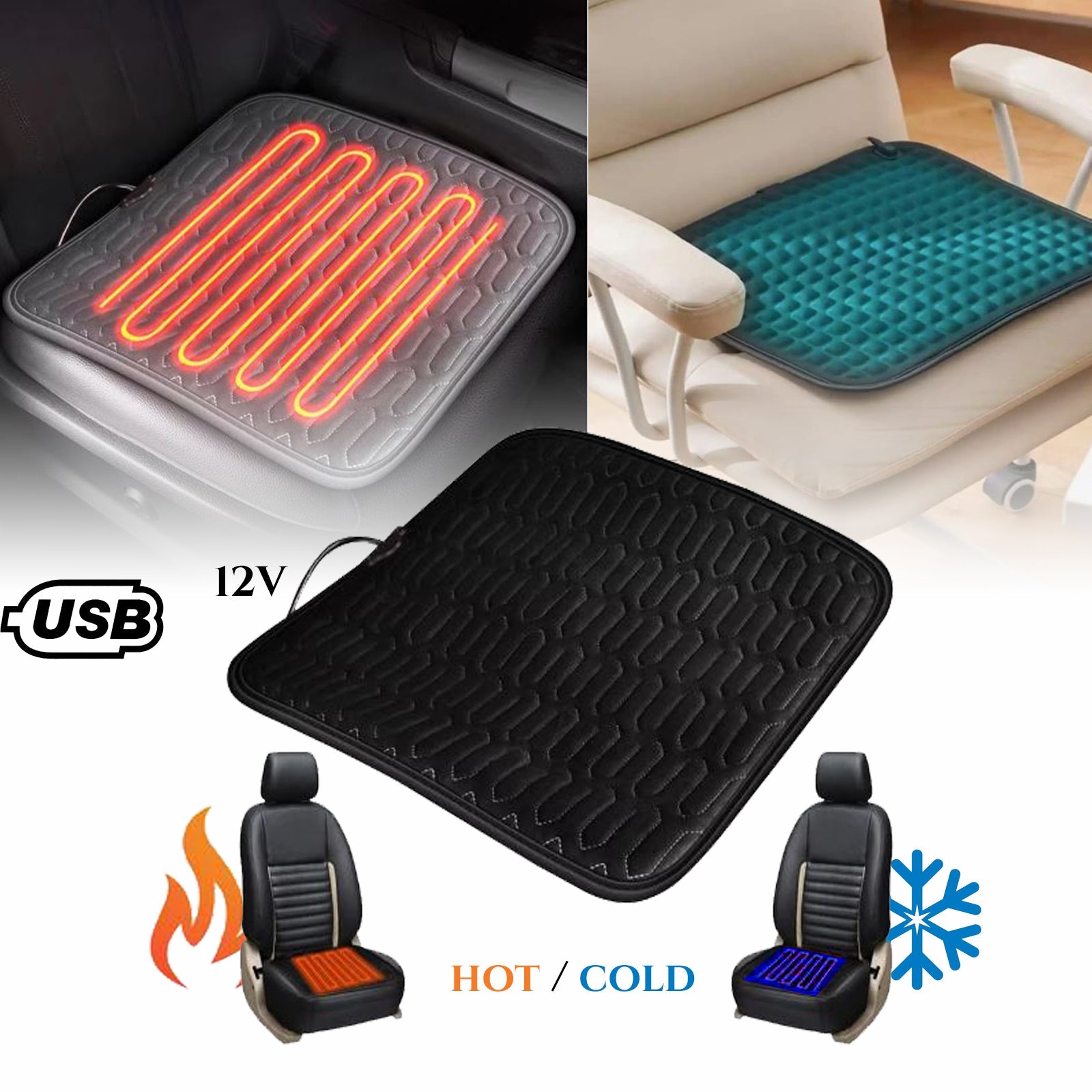 UNIVERZALNA 2-V-1 GRELNA IN HLAJEVALNA BLAZINA 12V