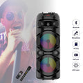 DVOJNI 8-PALČNI BLUETOOTH ZVOČNIK Z BREZŽIČNIM MIKROFONOM