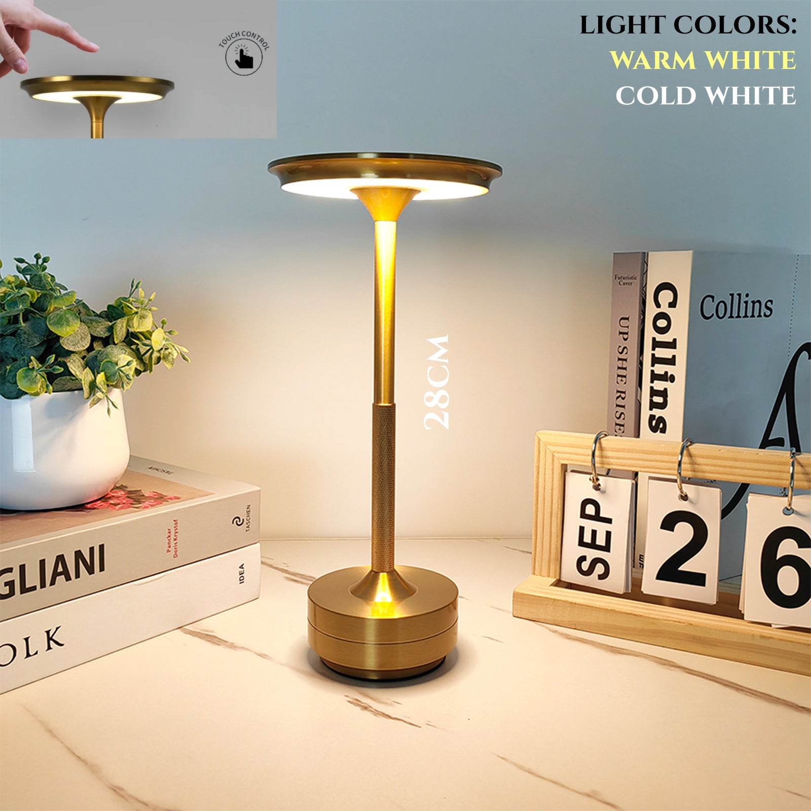 Gold Touch LED svetilka na dotik