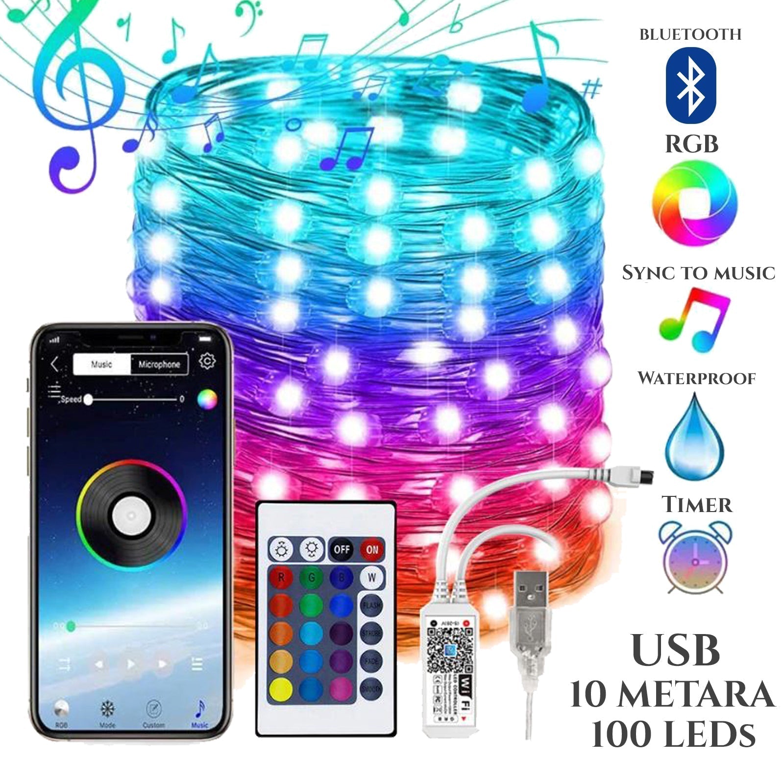 SUPER VODOODPOREN PAMETNI LED TRAK 10M