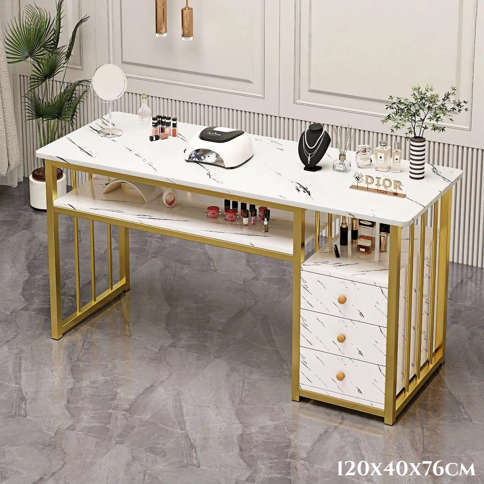 Toaletna mizica Gold