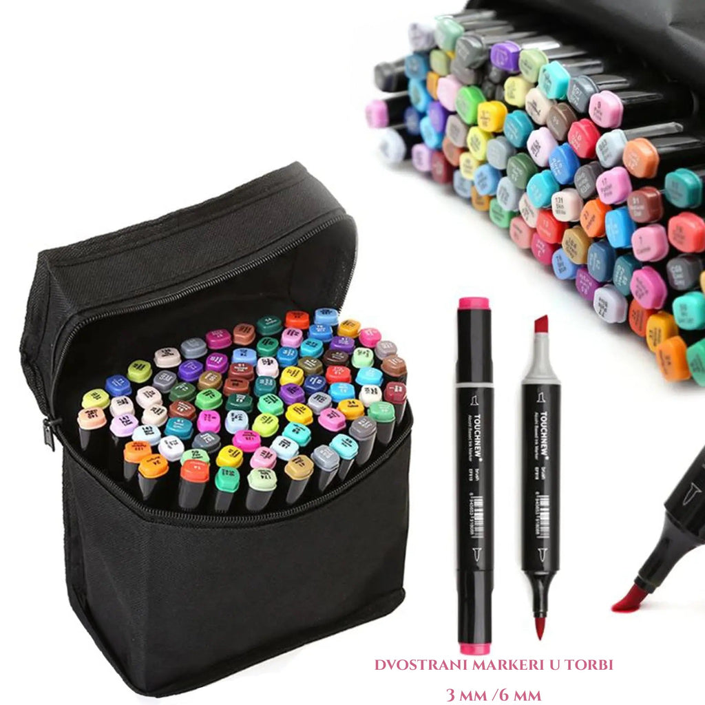 DVOSTRANSKI MARKERJI V VREČKI 48 KOSOV/80 KOSOV/120 KOSOV