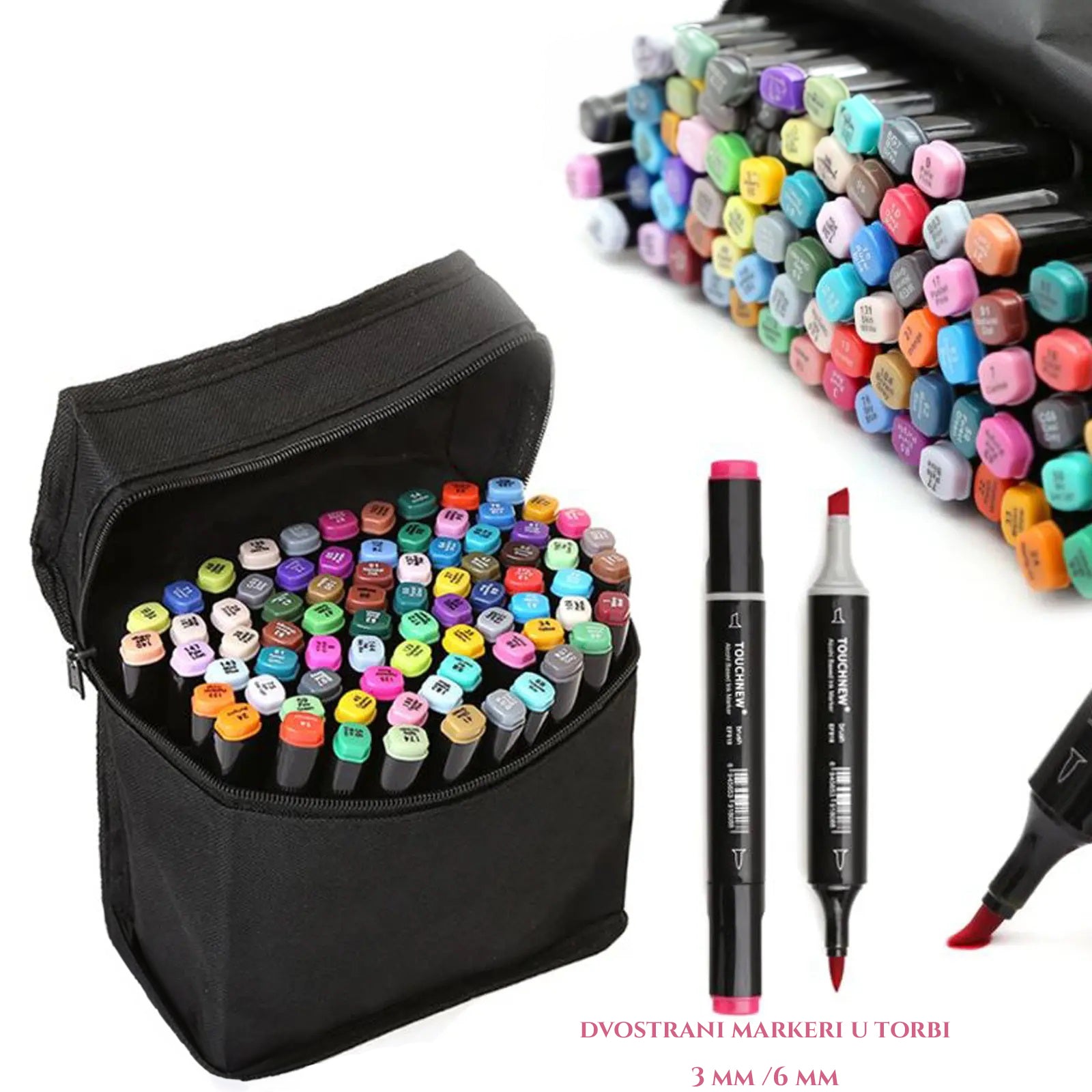 DVOSTRANSKI MARKERJI V VREČKI 48 KOSOV/80 KOSOV/120 KOSOV