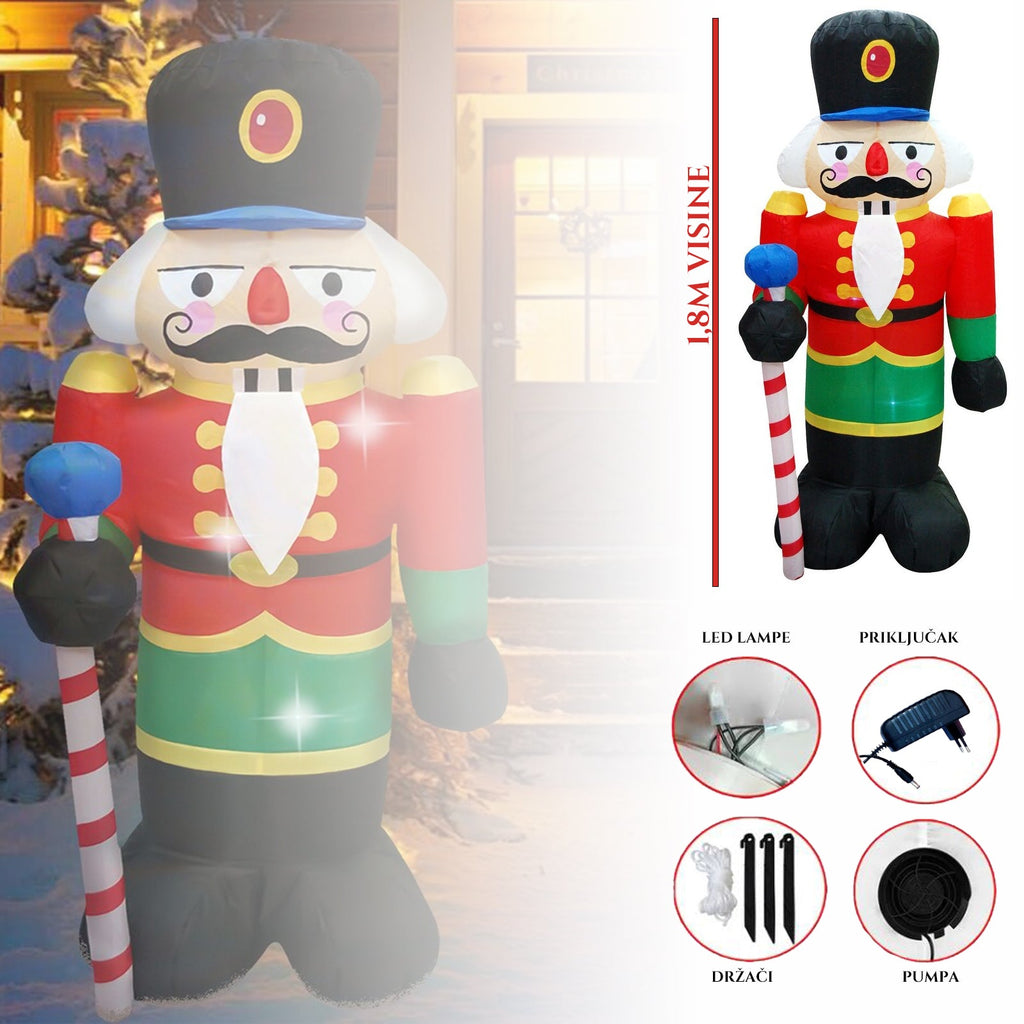 NAPIHLJIVI OREŠČEK 1,8 M Z LED LUČKO