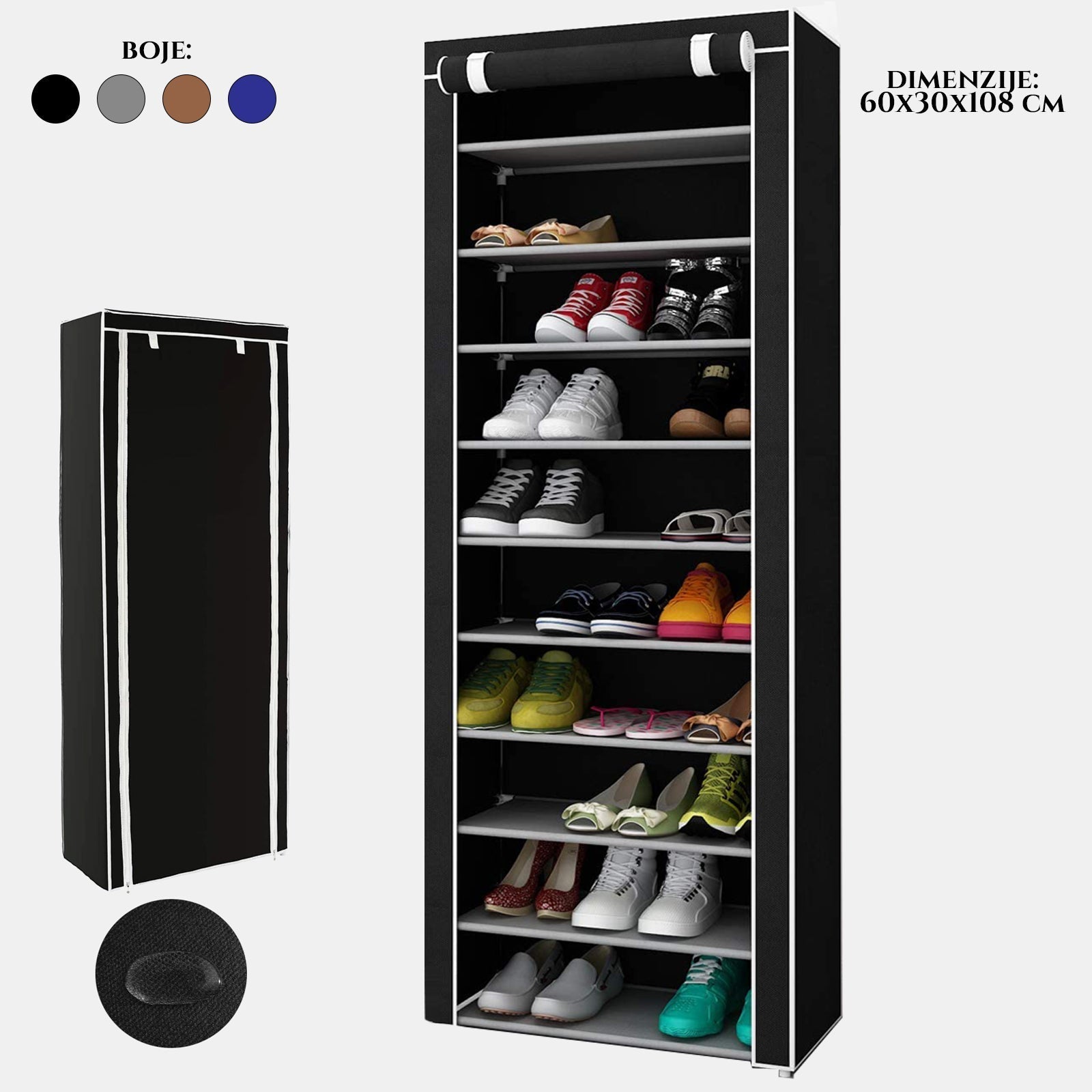 PLATNENA OMARA ZA 30 PAROV ČEVLJEV