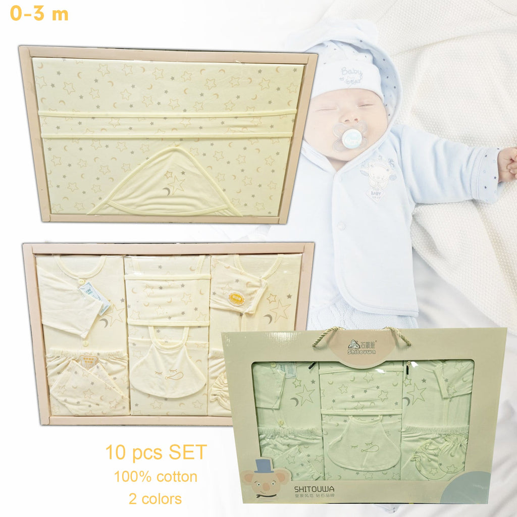 BOMBAŽNI KOMPLET ZA NOVOROJENČKE