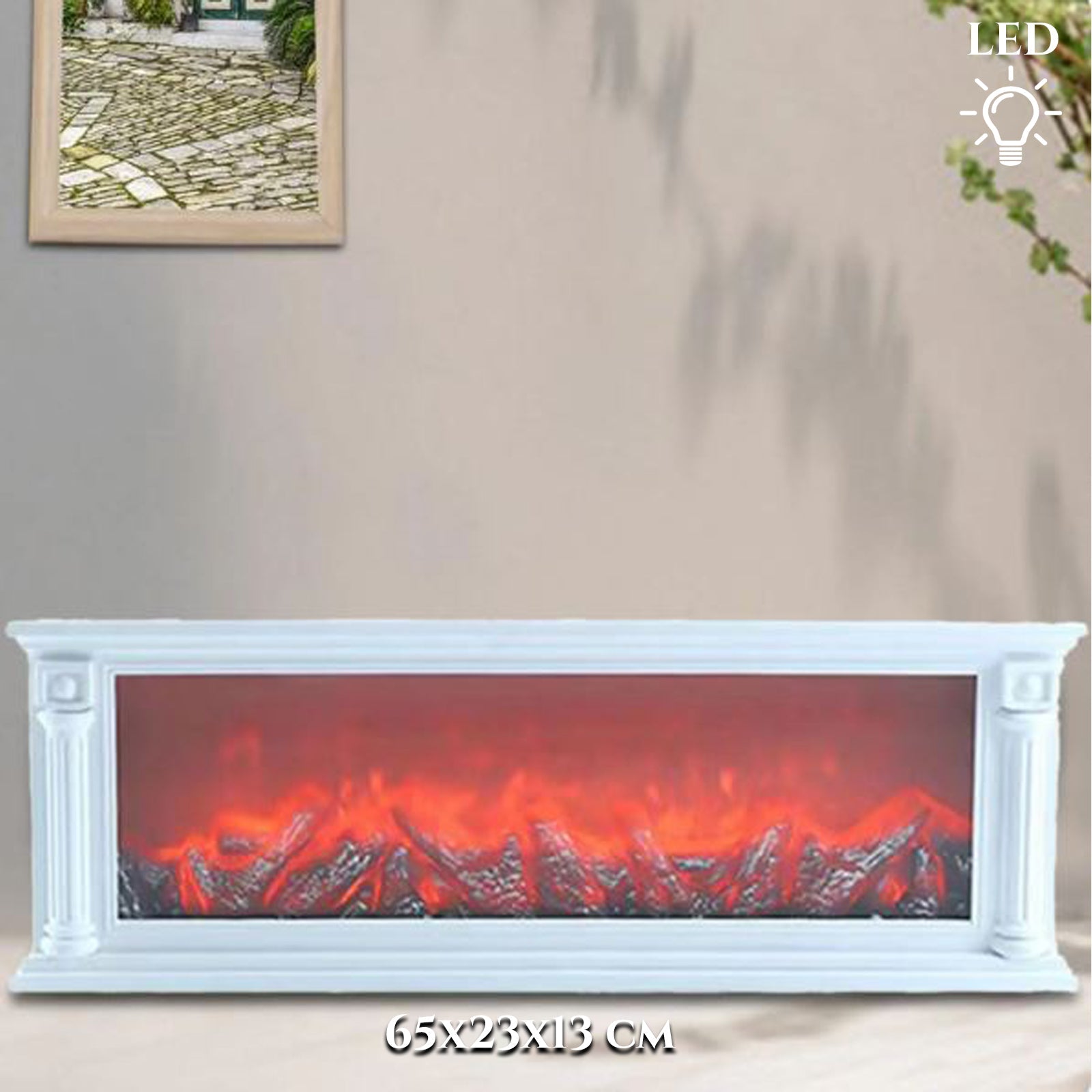 SUPER ORNAMENTALNI DEKORATIVNI KAMIN Z LED OSVETLITVO M710