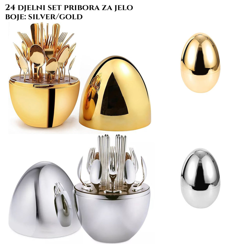 24-DELNI KOMPLET ZA UPORABO JAJCE