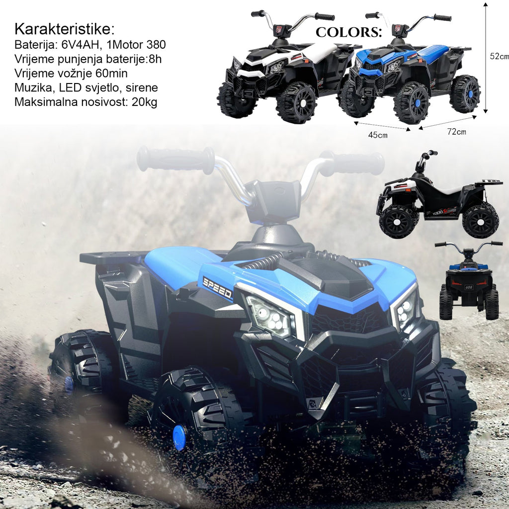 Otroški električni quad SPEED