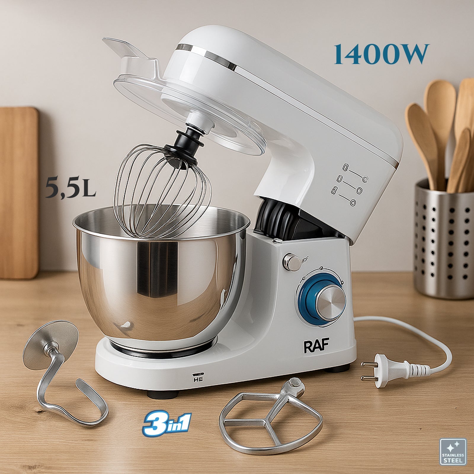 RAF R.6671W - Samostoječi mešalnik 5,5 L