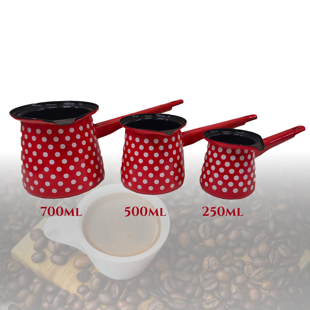 KOMPLET 3 PRIPRAVILNIKOV ZA KAVO IZ INOXA 250/500/700 ML