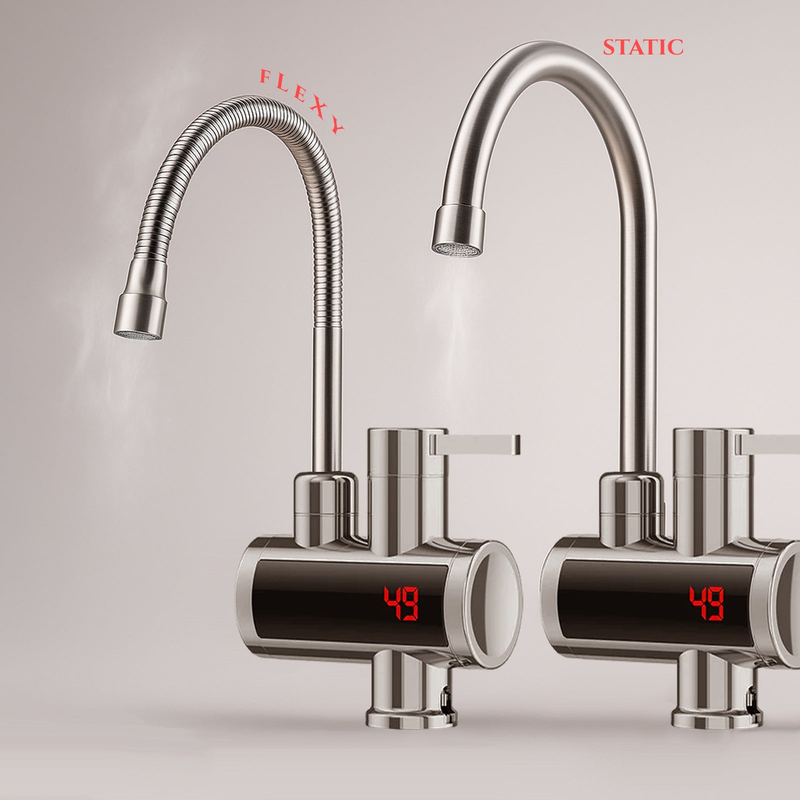 Električna pipa z grelcem vode - Fleksibilna ali Fiksna