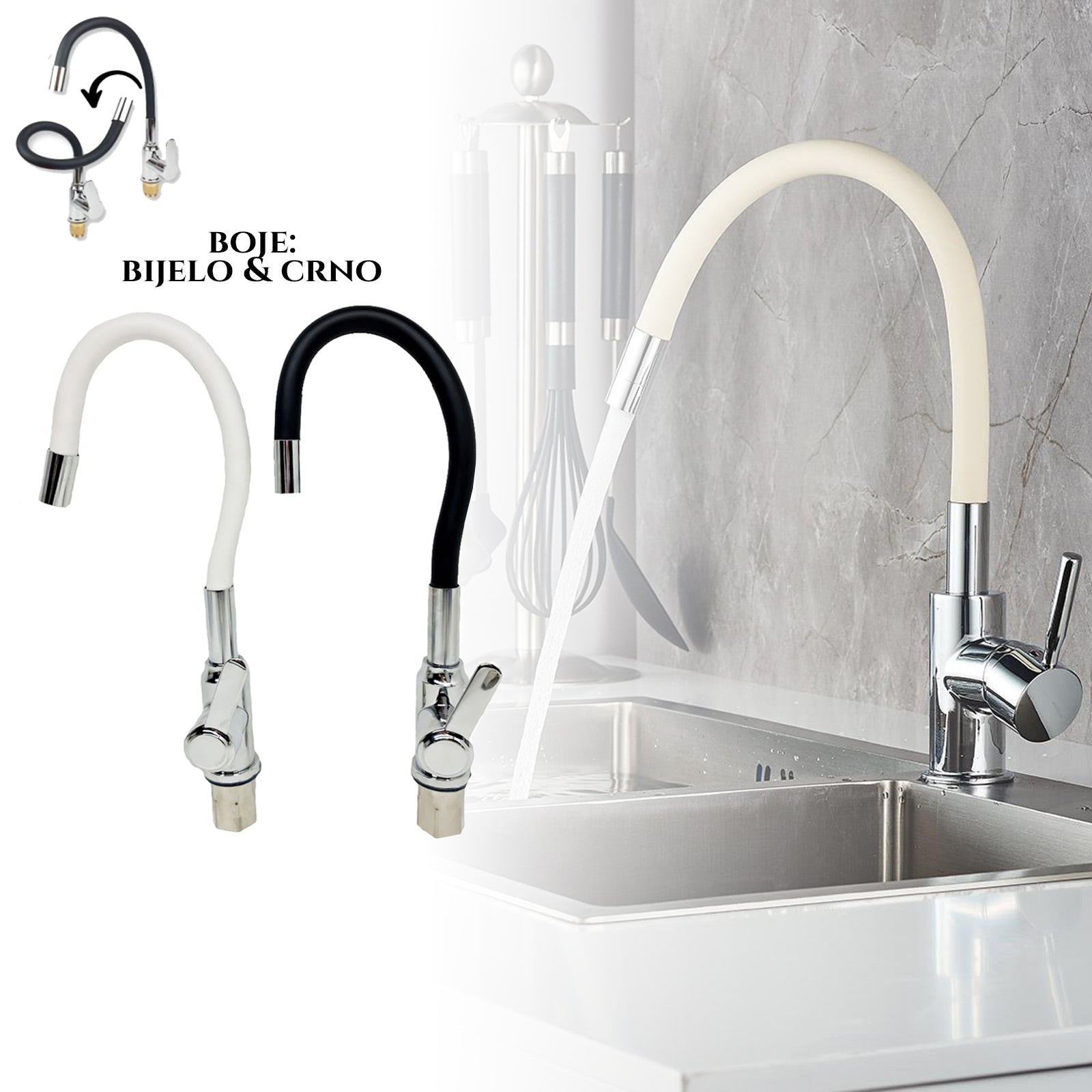 FLEKSIBILNA PIPA ZA UMIVALNIK