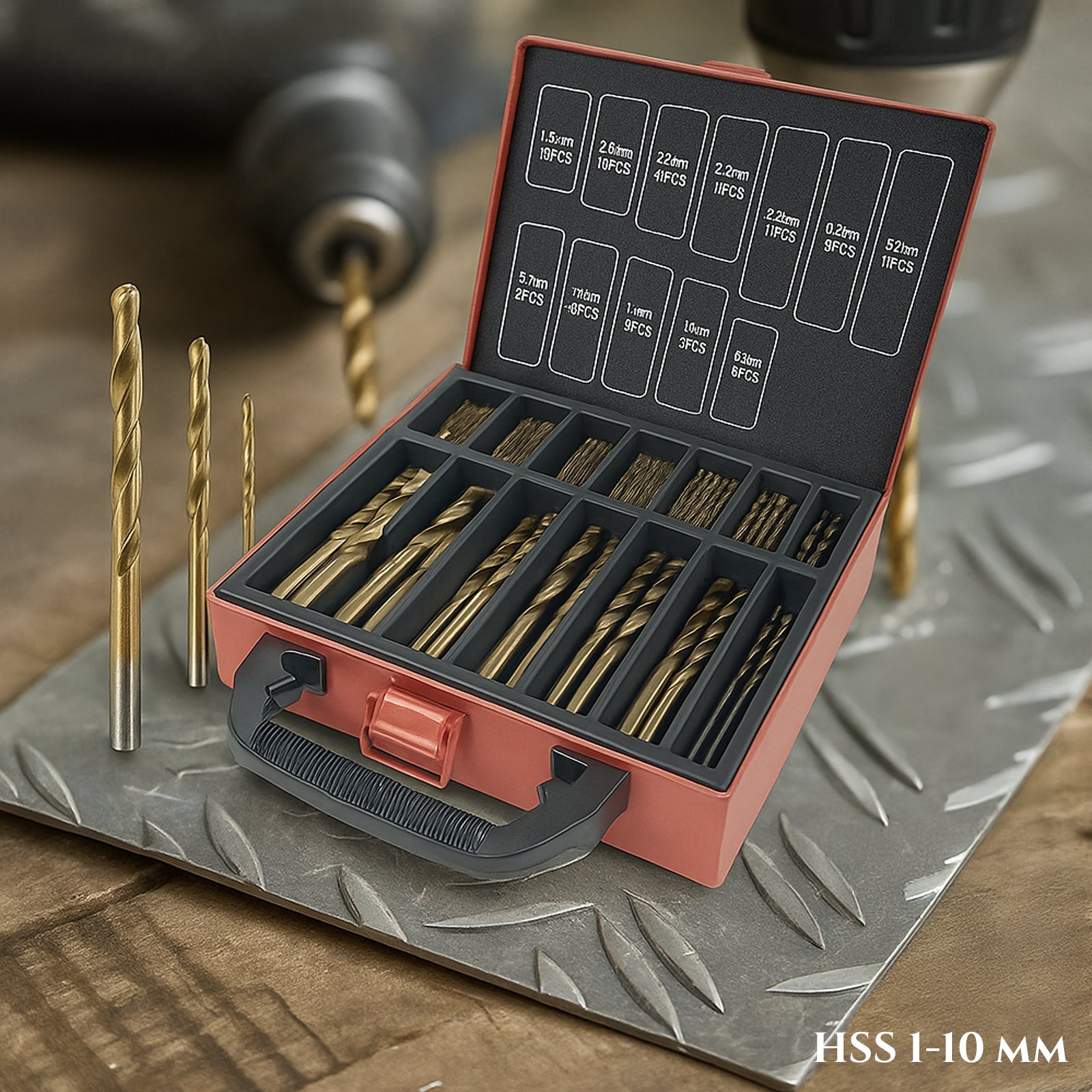 Različni svedri HSS-Titana 1-10 mm