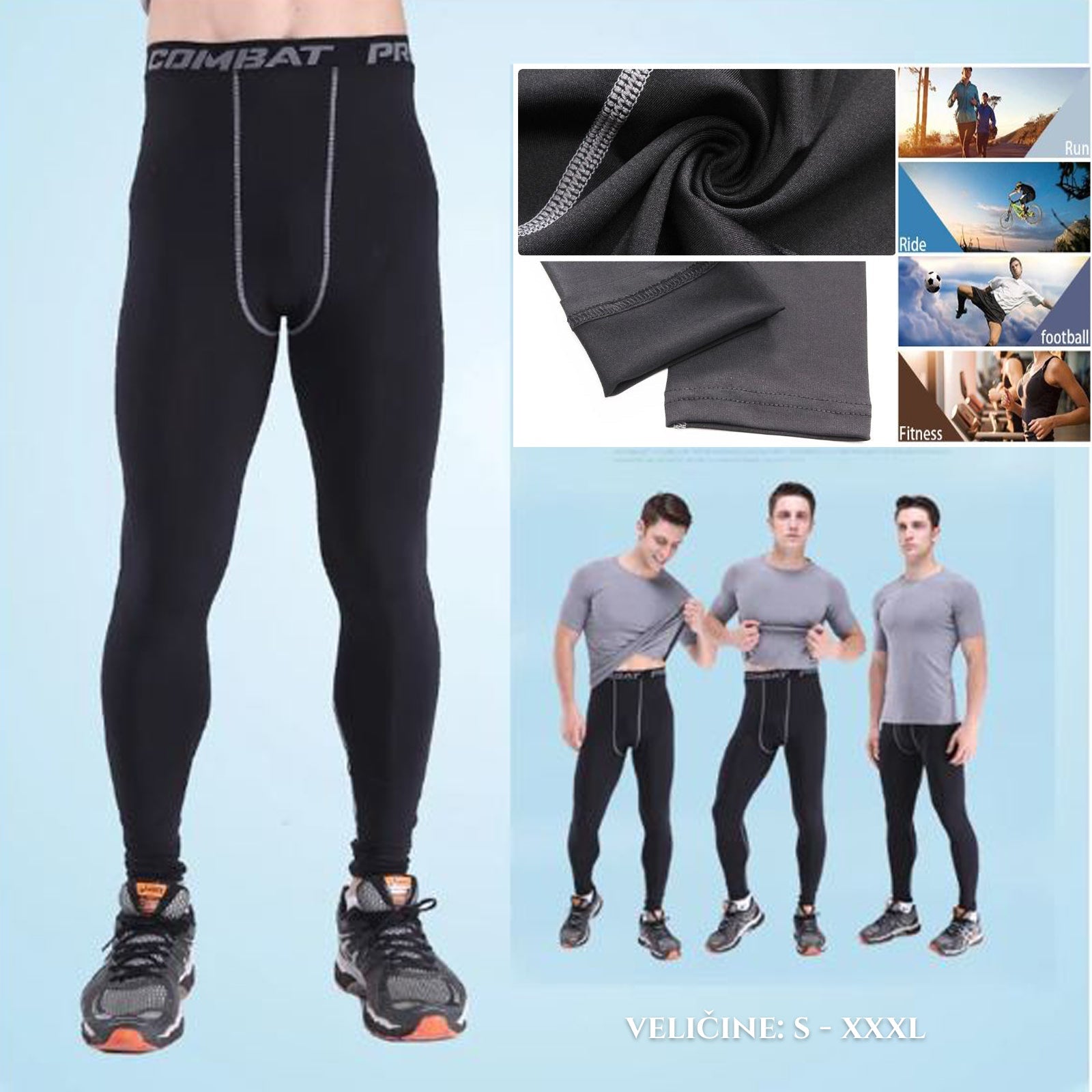 MOŠKE ŠPORTNE PAJICE ZA RAZLIČNE ŠPORTE