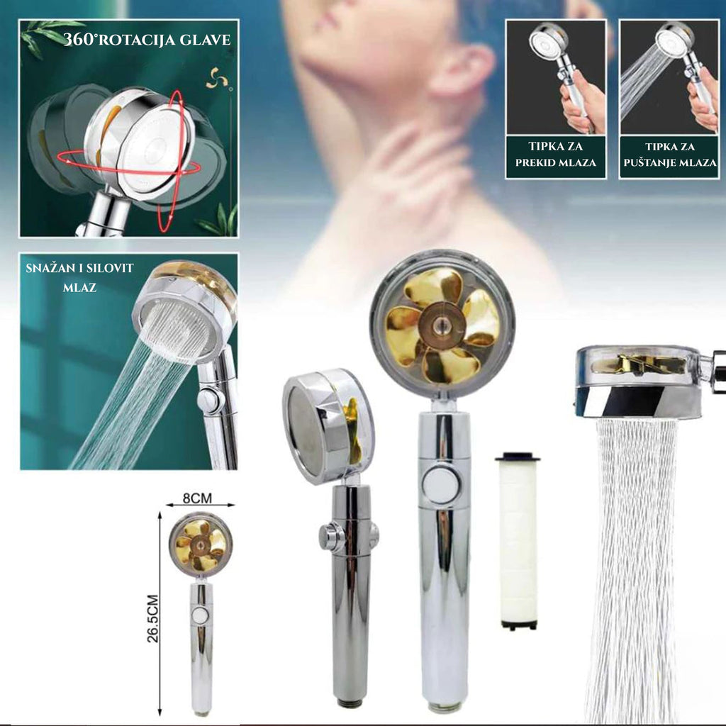 TURBO MOČNA TUŠ GLAVA