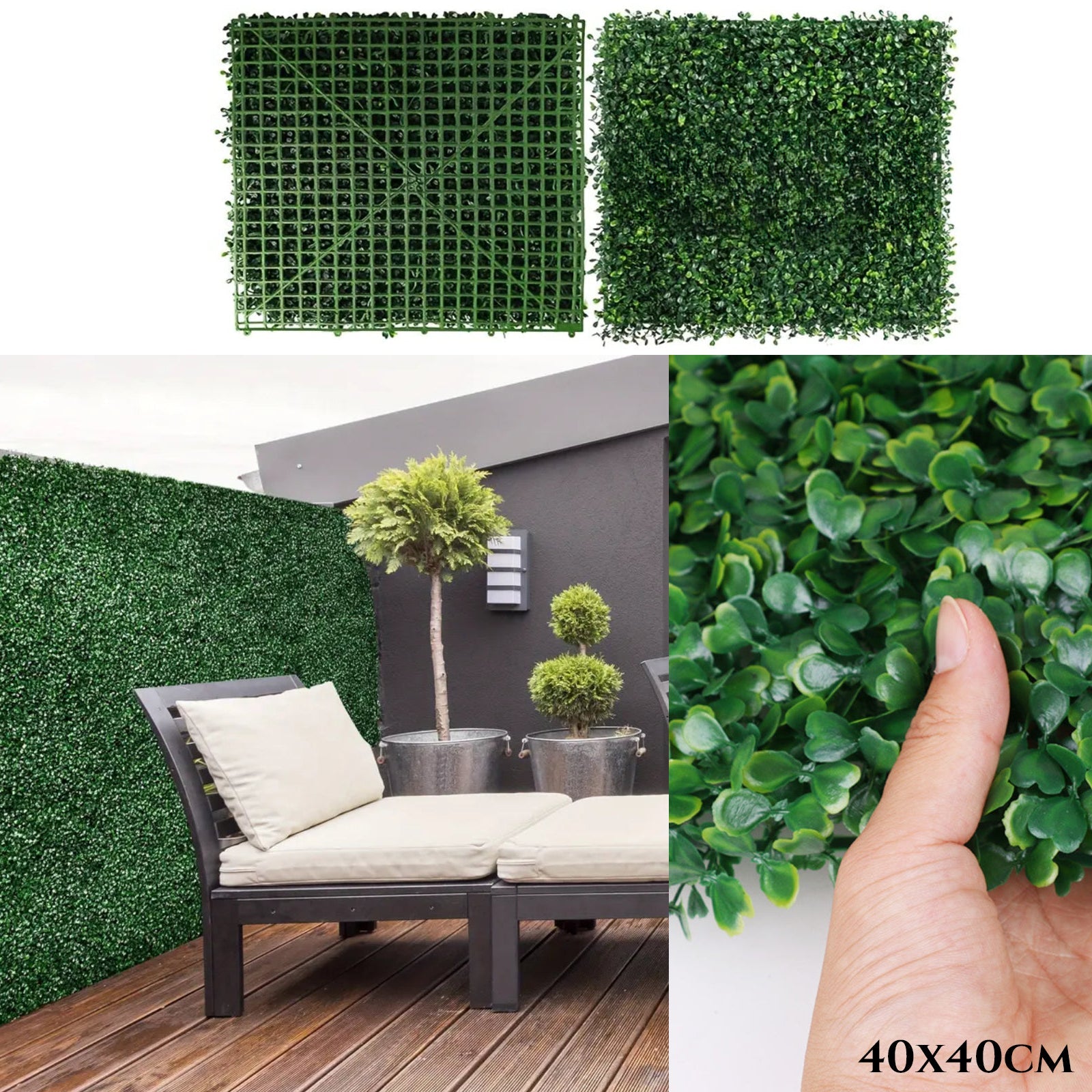 Premium umetna ograja Green