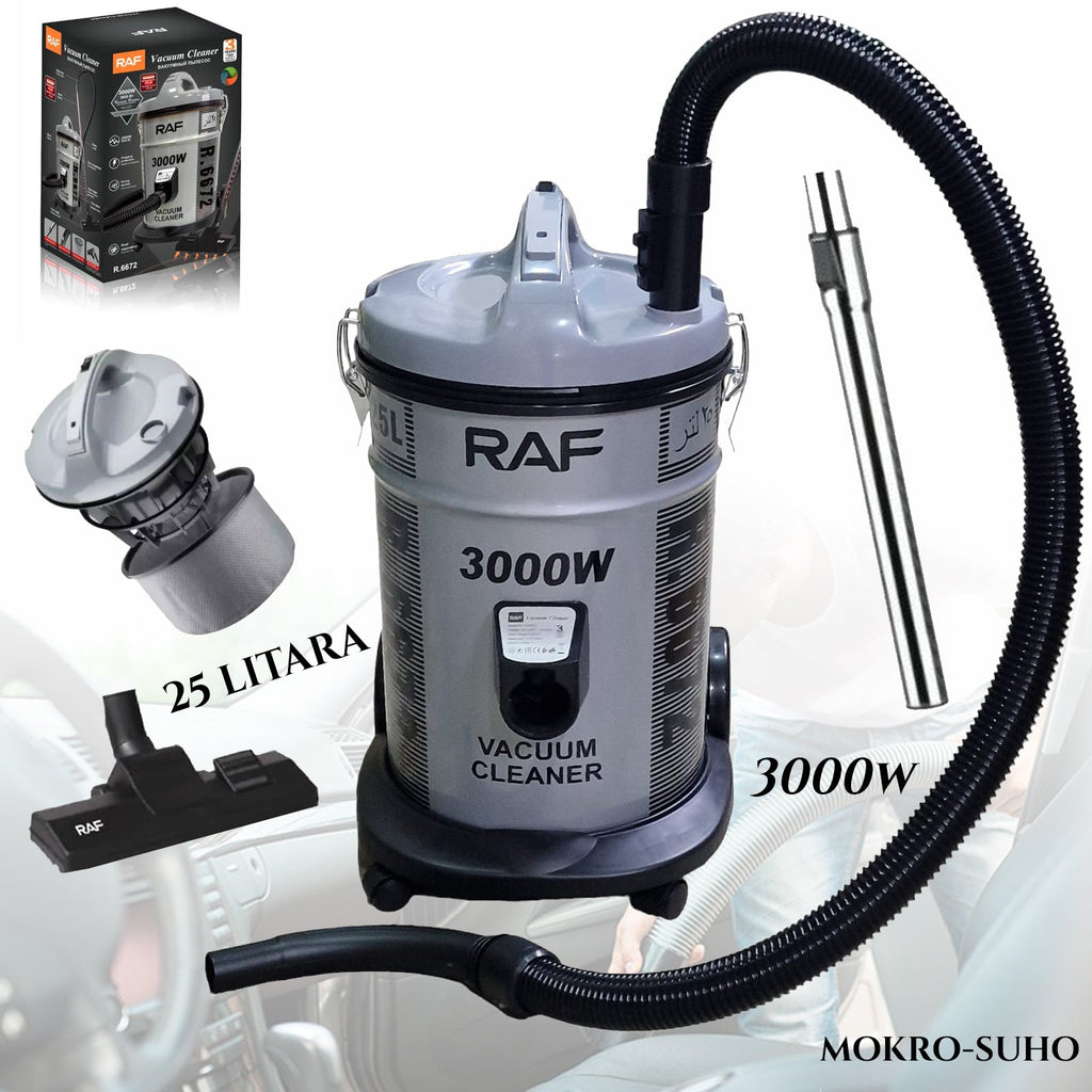 MOKRO-SUHI / INDUSTRIJSKI SESALNIK 3000 W / 25 L