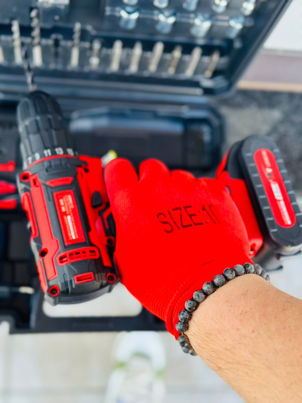 Akumulatorski vrtalnik 18V (KOMPLET 28 kosov) X2 BATERIJE