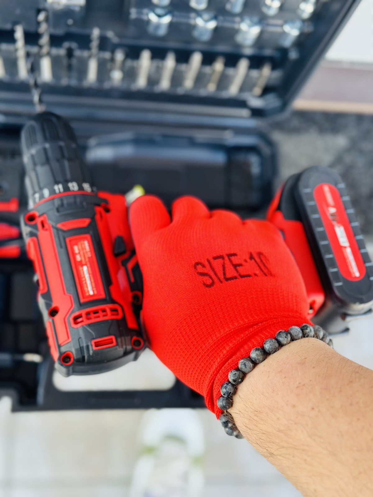 Akumulatorski vrtalnik 18V (KOMPLET 28 kosov) X2 BATERIJE