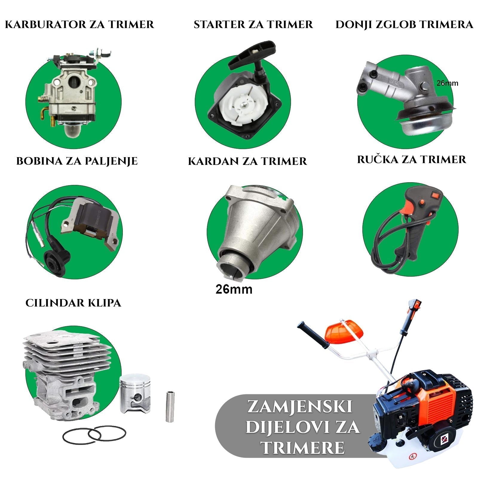 REZERVNI DELI ZA KOSILNICE