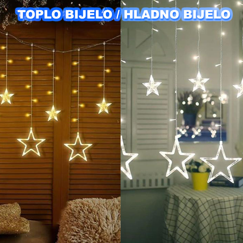 Učinkovita LED božična svetlobna zavesa
