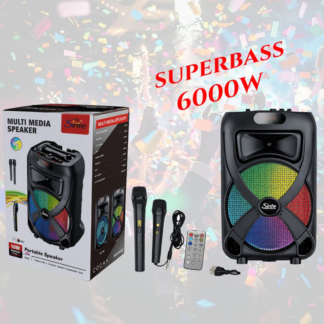 SuperBass 6000W Party zvočnik